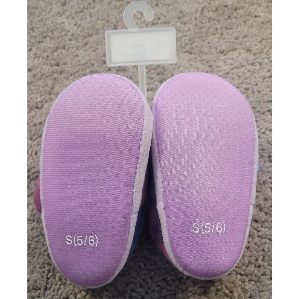 NWT Disney Lilo Stitch Toddler Slippers Stitch Angel Pink Blue 5/6